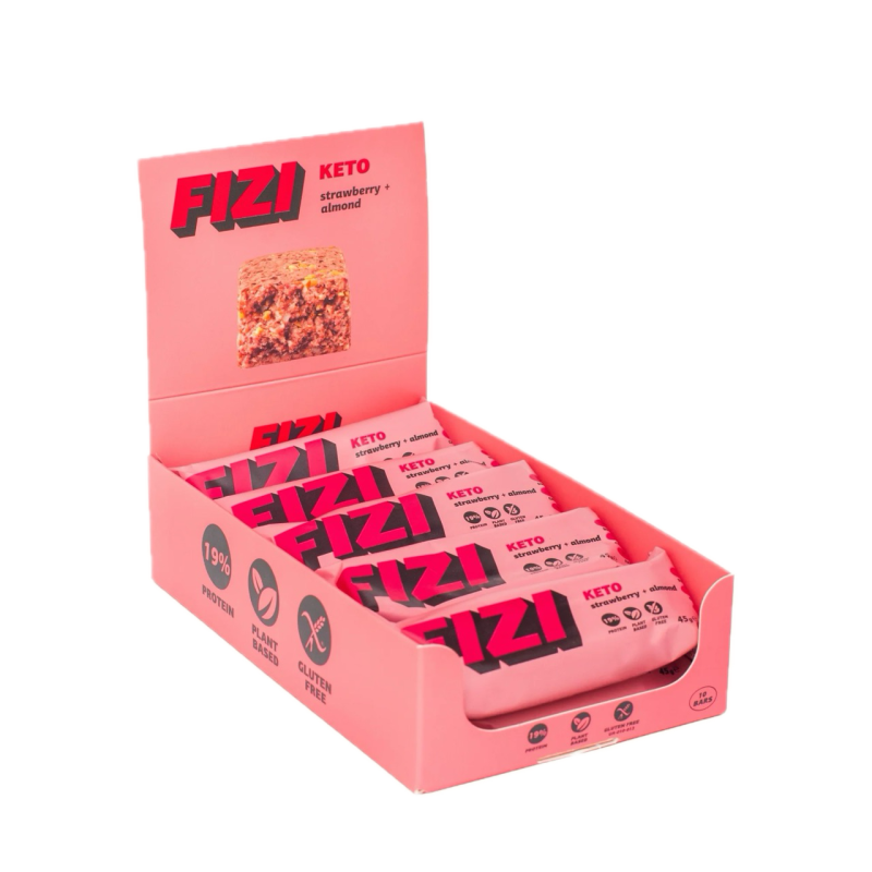 Батончик Fizi Кето Strawberry + Almond 45г