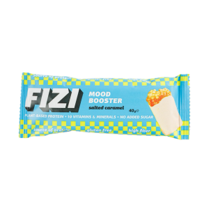 Батончик Fizi Salted Caramel у білій глазурі 40г