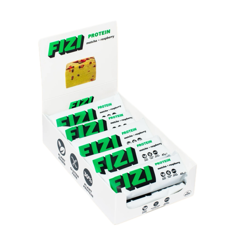 Батончик протеїновий Fizi Matcha and Raspberry 45г