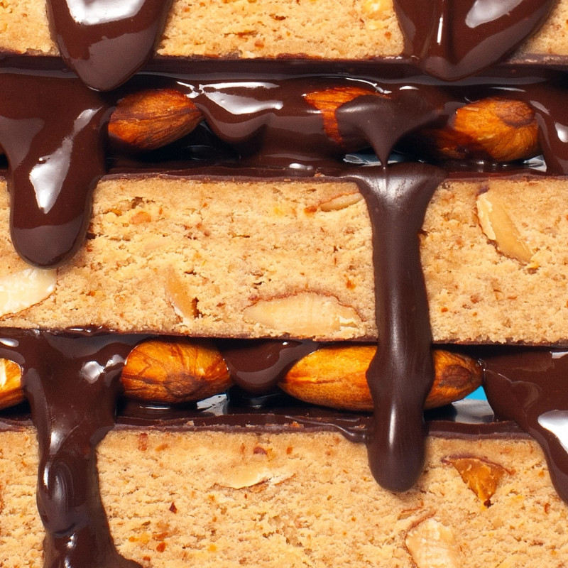 Батончик протеїновий Fizi protein almond + choco у шоколадній глазурі 45г