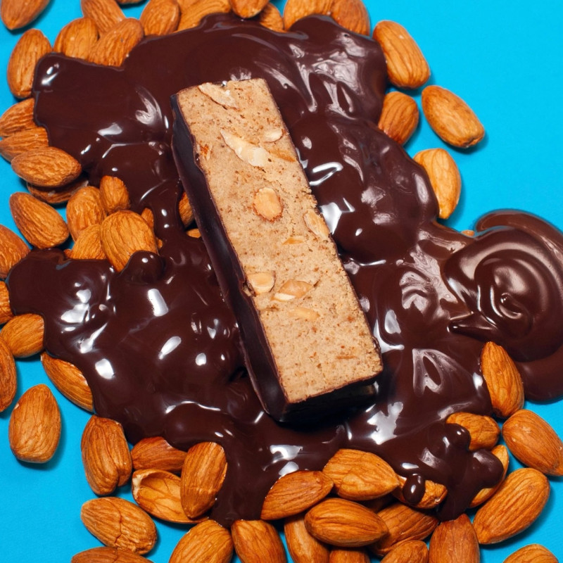 Батончик протеїновий Fizi protein almond + choco у шоколадній глазурі 45г