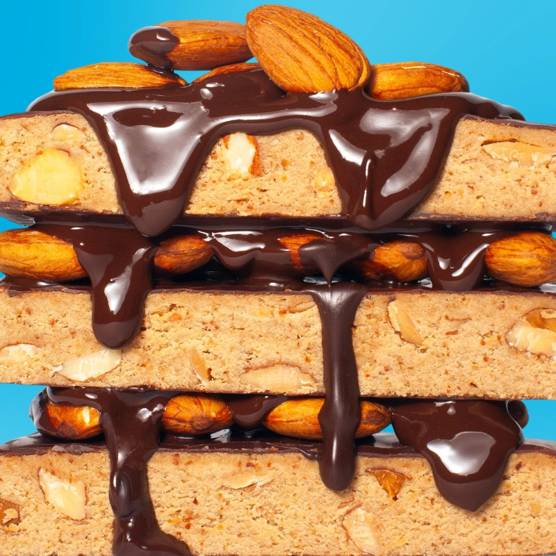 Батончик протеїновий Fizi protein almond + choco у шоколадній глазурі 45г