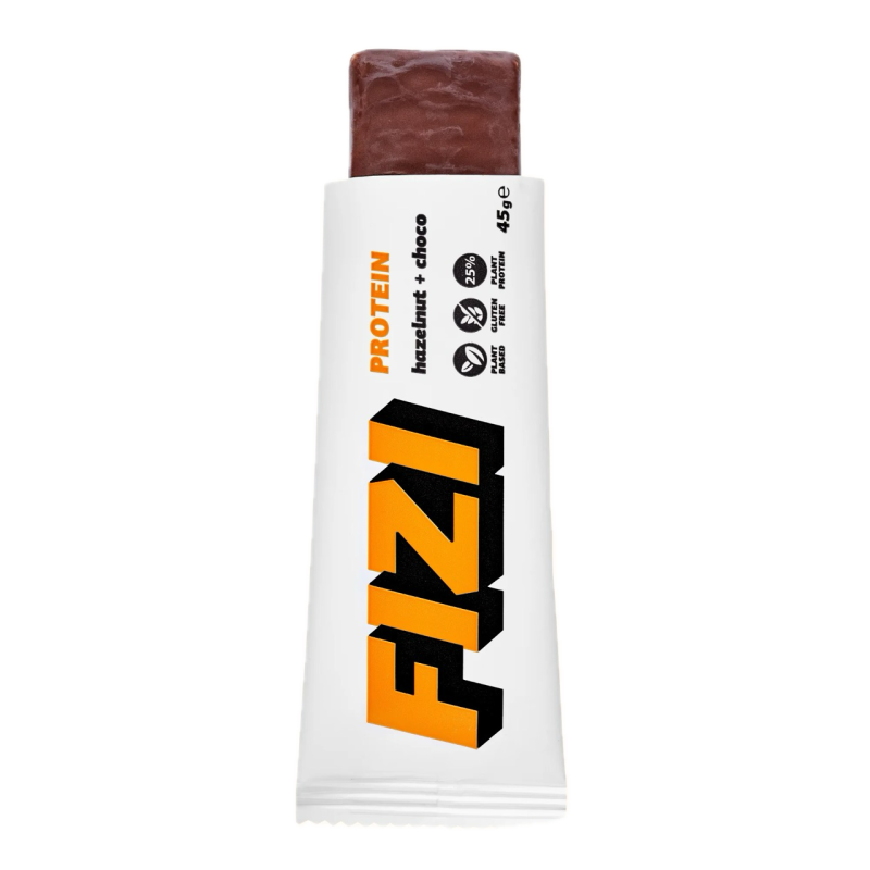 Батончик протеїновий Fizi hazelnut + choco у шоколадній глазурі 45г