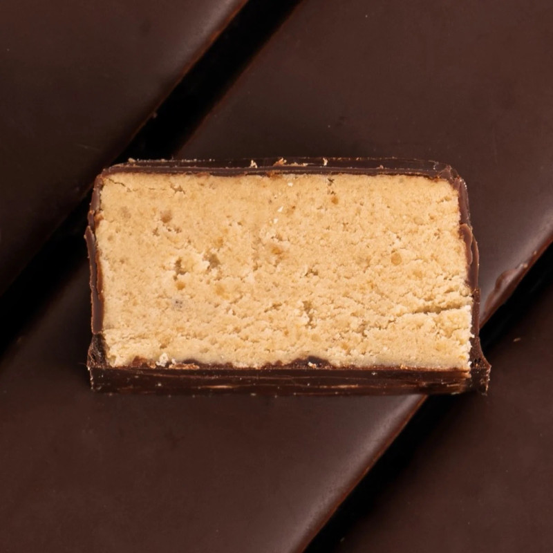 Батончик протеїновий Fizi hazelnut + choco у шоколадній глазурі 45г