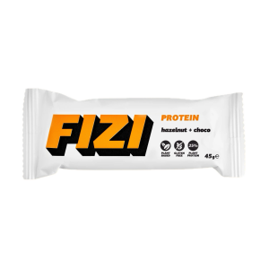 Батончик протеїновий Fizi hazelnut + choco у шоколадній глазурі 45г