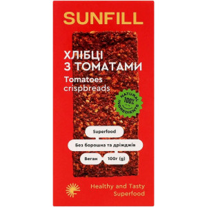 Хлібці Sunfill з томатами 100г