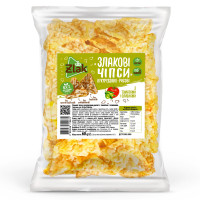 Злакові чіпси Zlak кукурудзяно-рисові з томатами і оливками 60г