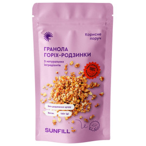 Гранола Sunfill горіх-родзинки 150г