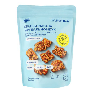 Кранч-гранола Sunfill мигдаль-фундук 150г