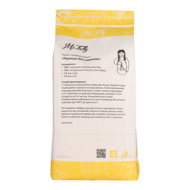 Борошно пшоняне Ms. Tally 500г