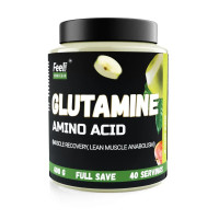 Амінокислота веганська L-Glutamin Feel Power 400г стигле яблуко + 100г в подарунок