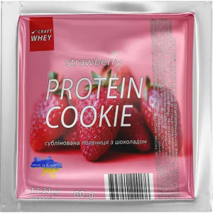 Протеїнове печиво Strawberry Craft Whey 60г