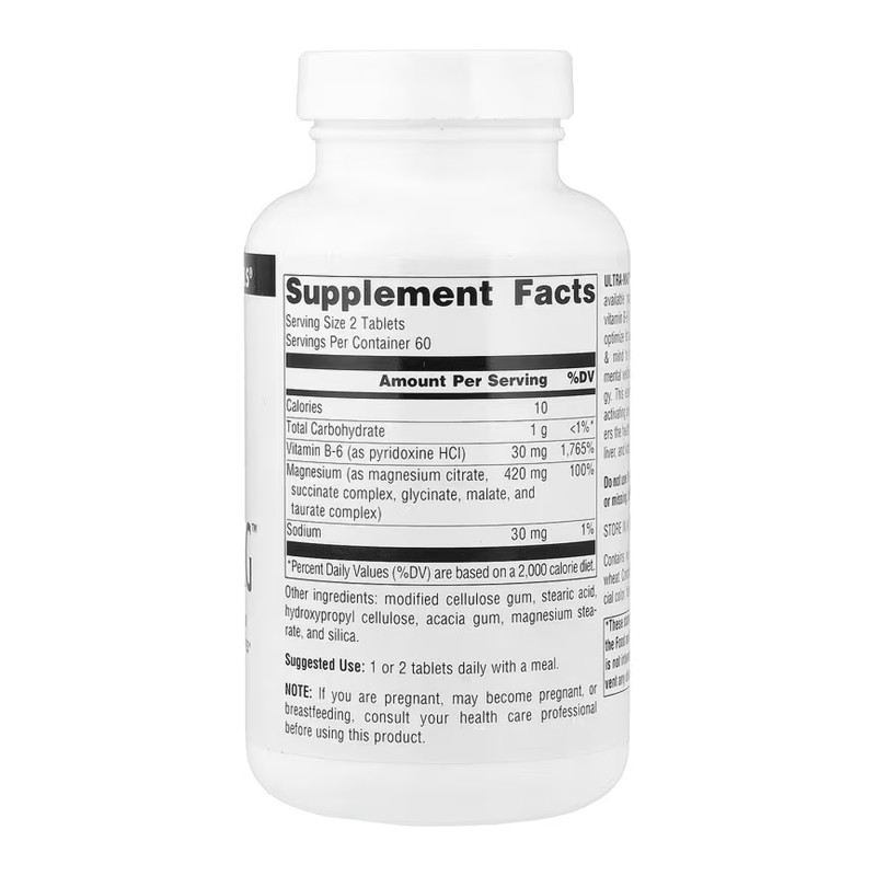 Магній комплекс Source Naturals Ultra-Mag 120таблеток