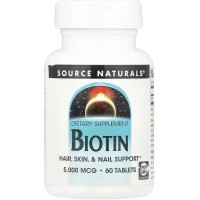 Біотин Source Naturals Biotin 5000 мкг 60табл