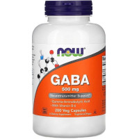 Амінокислота NOW GABA 500мг 200капс