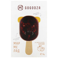 Желейний мармелад Gogodza бузина-яблуко зі шматочками персика 30г