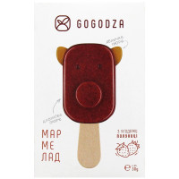 Желейний мармелад Gogodza яблуко-кизил з ягодами полуниці 30г
