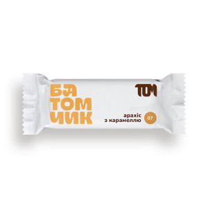 Батончик TOM арахіс з карамеллю 45г