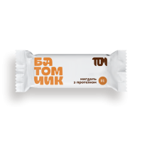 Батончик TOM мигдаль з протеїном 45г
