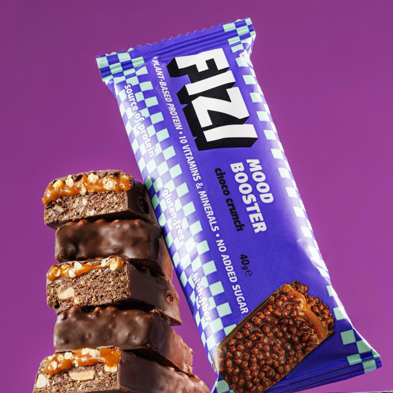 Батончик Fizi Choco Crunch у шоколадній глазурі 40г
