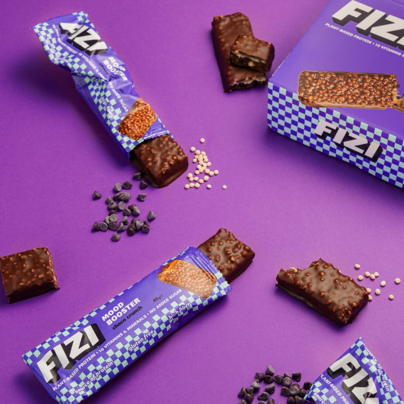 Батончик Fizi Choco Crunch у шоколадній глазурі 40г