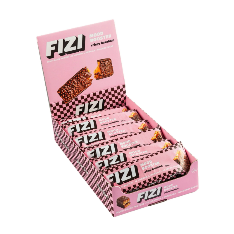 Батончик Fizi Crispy Hazelnut у шоколадній глазурі 40г