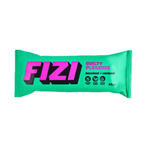 Батончик Fizi Guilty Pleasure hazelnut + caramel у шоколадній глазурі 45г