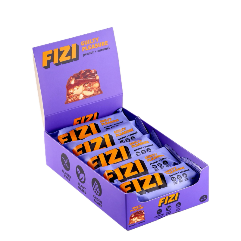 Батончик Fizi Guilty pleasure peanut + caramel 45г