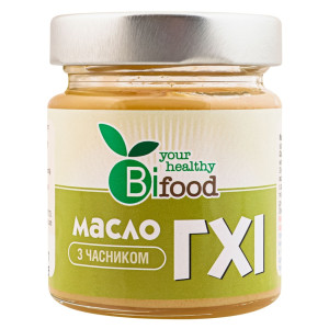 Масло ГХІ Bifood з часником 150г