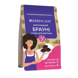 Суміш для випічки Green Leaf шоколадний брауні 300г 