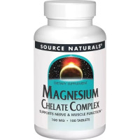 Магній Source Naturals Magnesium Chelate Complex 100 мг 100 таблеток