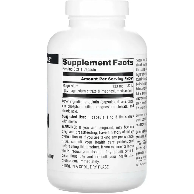 Магній цитрат Source Naturals 133 мг 90 капсул