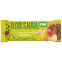 Батончик Bob Snail яблуко-манго-кеш'ю-кріпси-кіноа 35г