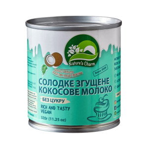Кокосове згущене молоко Nature's Charm без цукру 320г