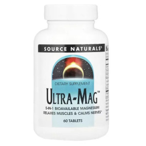 Магній комплекс Source Naturals Ultra-Mag 60таблеток