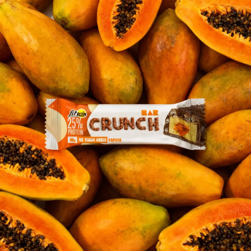 Протеїновий батончик FitWin Crunch Bar папайя 50г