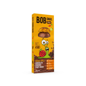 Цукерки натуральні Bob Snail мангові в молочному шоколаді  30г