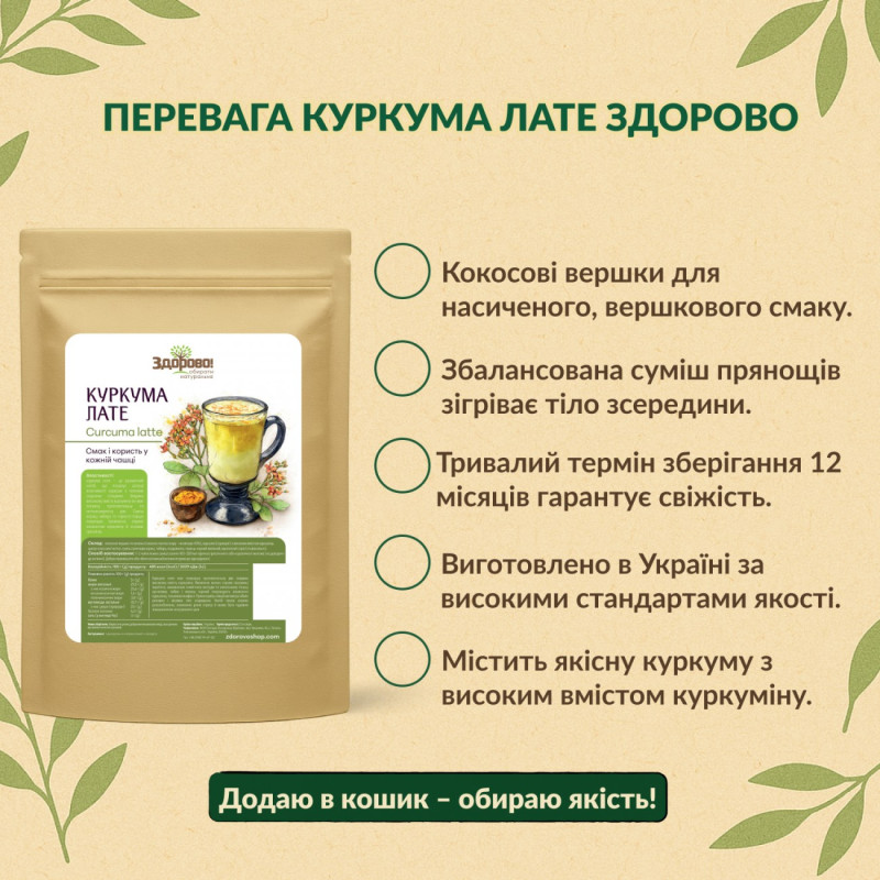 Куркума Лате Здорово 250г