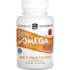 Риб'ячий жир для дітей Nordic Naturals Daily Omega Kids фруктовий смак 30 капсул
