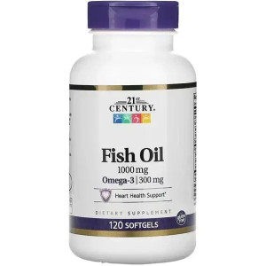 Омега-3 21st Century Fish Oil 1000 мг 120 капс