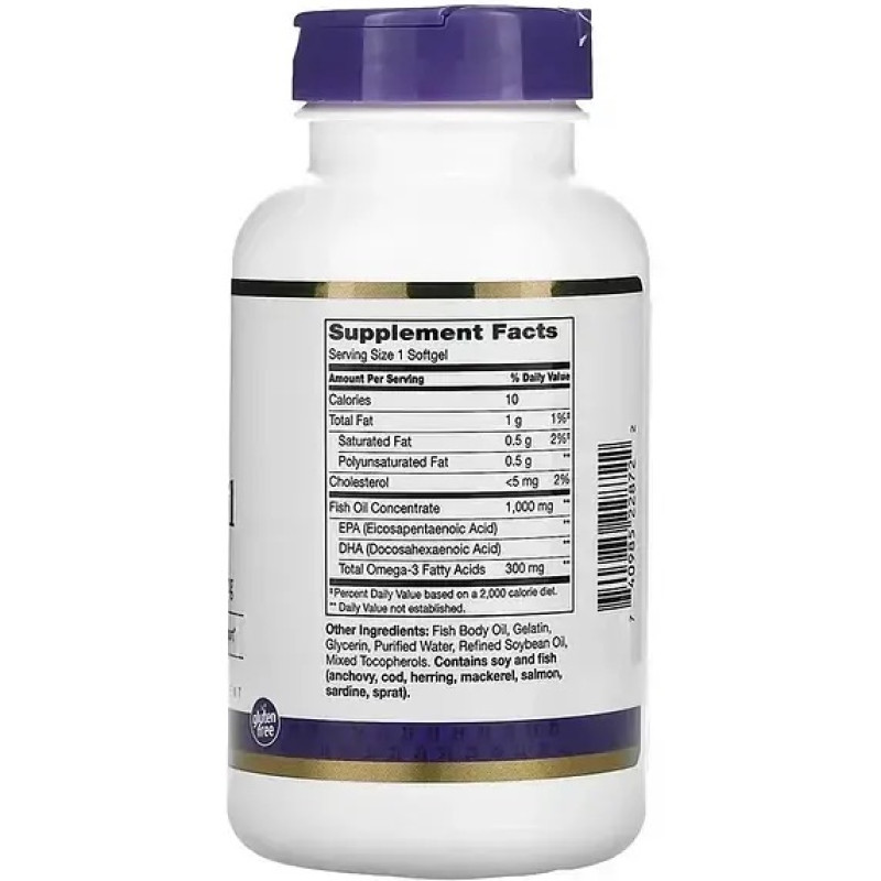 Омега-3 21st Century Fish Oil 1000 мг 120 капс