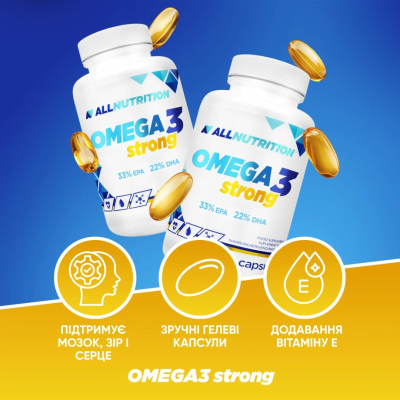 Allnutrition Omega 3 Strong 1000 мг 90 капс