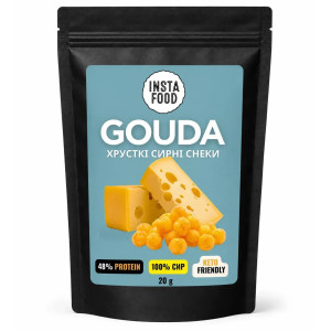 Хрусткі сирні снеки Gouda Insta food 20г