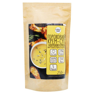Крем-суп Street Soup гороховий з копченою куркою 250г