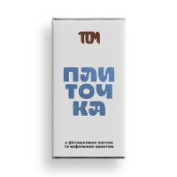 Плиточка TOM з фісташковою пастою та вафельною крихтою 100г