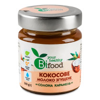Молоко згущене Bifood кокосове солона карамель 240г