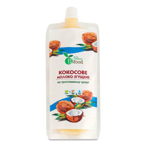 Молоко згущене Bifood кокосове на тростинному цукрі 150г