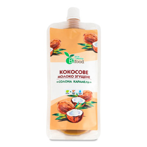 Молоко згущене Bifood солона карамель кокосове 150г
