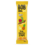 Цукерка Bob Snail страйпс груша-ананас 14г