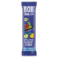 Цукерка Bob Snail страйпс яблуко-груша-чорниця 14г